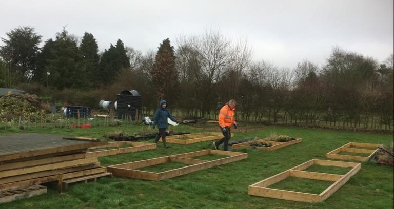New Vegetable Beds Being Built
